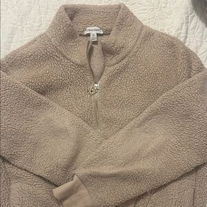 Calvin Klein Women's Cozy Beige Turtleneck Sweater